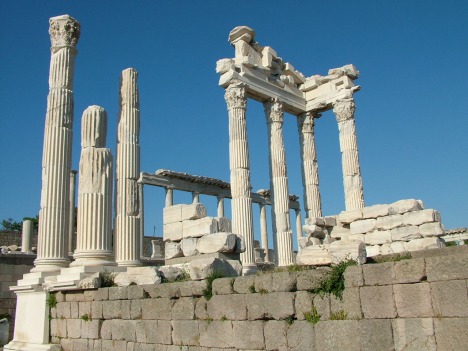 Turecko - Akropola Pergamon - Trajanov chrám, Bergama - 64