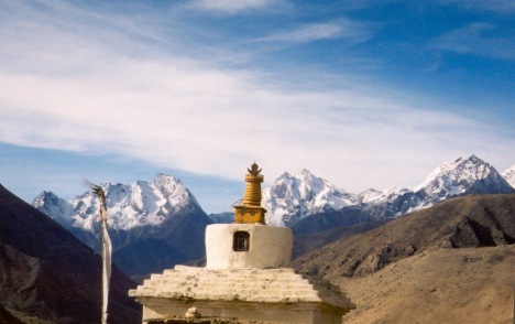 Tibet - Stupa - cesta do Nepálu - 2