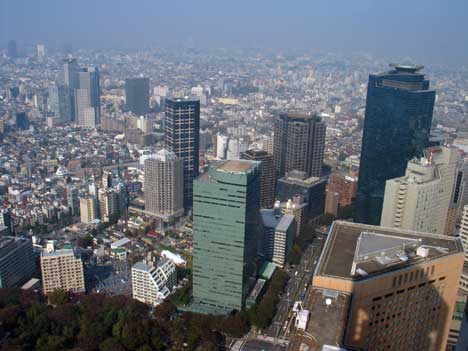 Japonsko - Pohľad na Tokyo zo z Metropolitan (45. poschodie) - 1