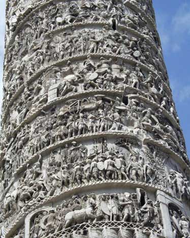 Rím - Detail stĺpa Marka Aurélia - 6