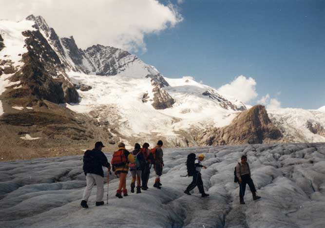 Rakúske Alpy Ľadovec pod Grossglocknerom - 11