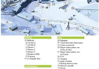 Mapa strediska Plagne Bellecôte - Lyžovačky v Alpách  www.hitka.sk