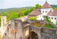 Zámok Dačice, hrad Landštejn, mesto Slavonice a karmelitánsky kostol Kostelní Vydří - 3