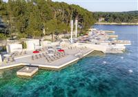 Hotel Bellevue, Mali Lošinj, Chorvatsko - pláž