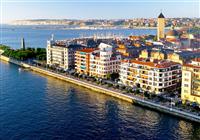 Baskicko, Kantábria, Astúria, Galícia + Porto - Las Arenas, pohľad na Bilbao zo slávneho Biskajského mosta. Foto: Archív BUBO - 2