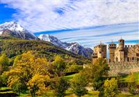 Autobusový poznávací zájazd , Údolie Aosta - Mont Blanc a Turín, hrad Fenis