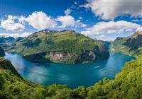 , letecký poznávací zájazd, Škandinávia, Nórsko, fjordy