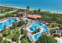 areal hotela Belconti Resort v stredisku Belek v Turecku