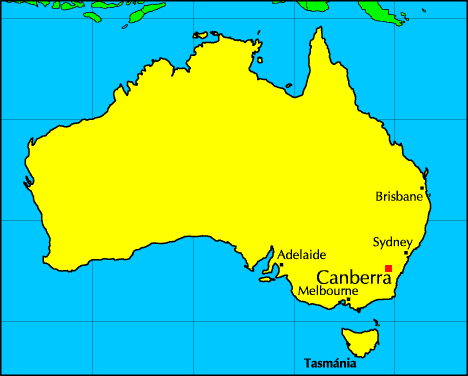 Mapa Austrálie