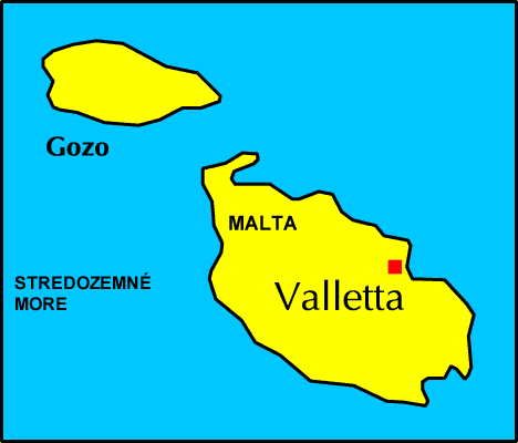 Mapa Malta